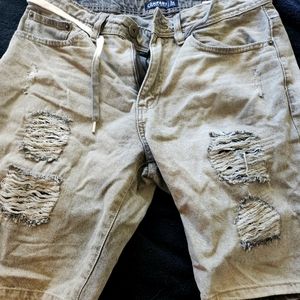 Mens Company Eighty One Ripped Jean Shorts